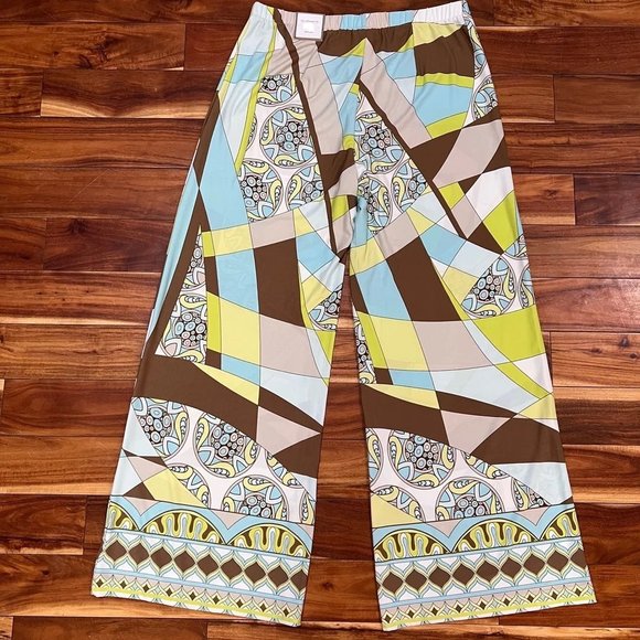 Chico's Cyclone Print Wide Leg Palazzo Pants NWT Chico's 2P M/L - Picture 3 of 6